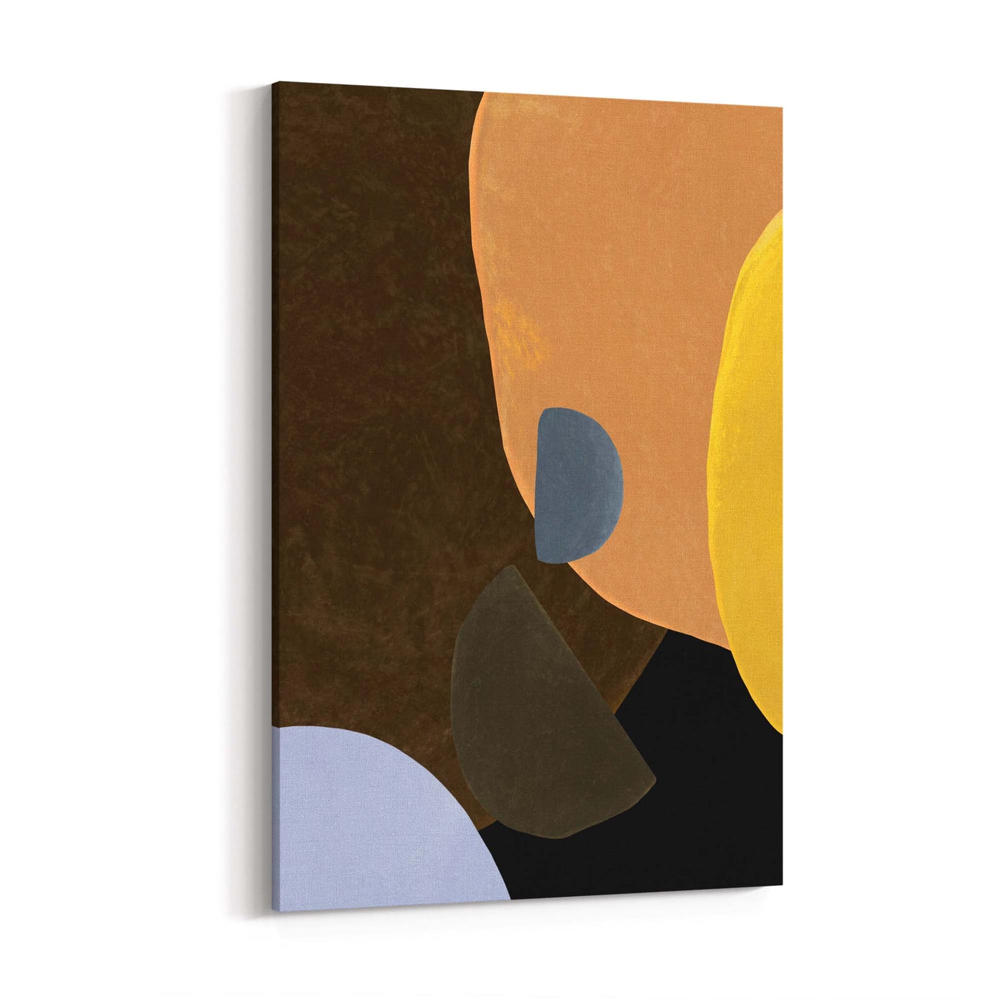 Dark Minimal Abstract Modern Painting Wall Art #3 - The Affordable Art Company