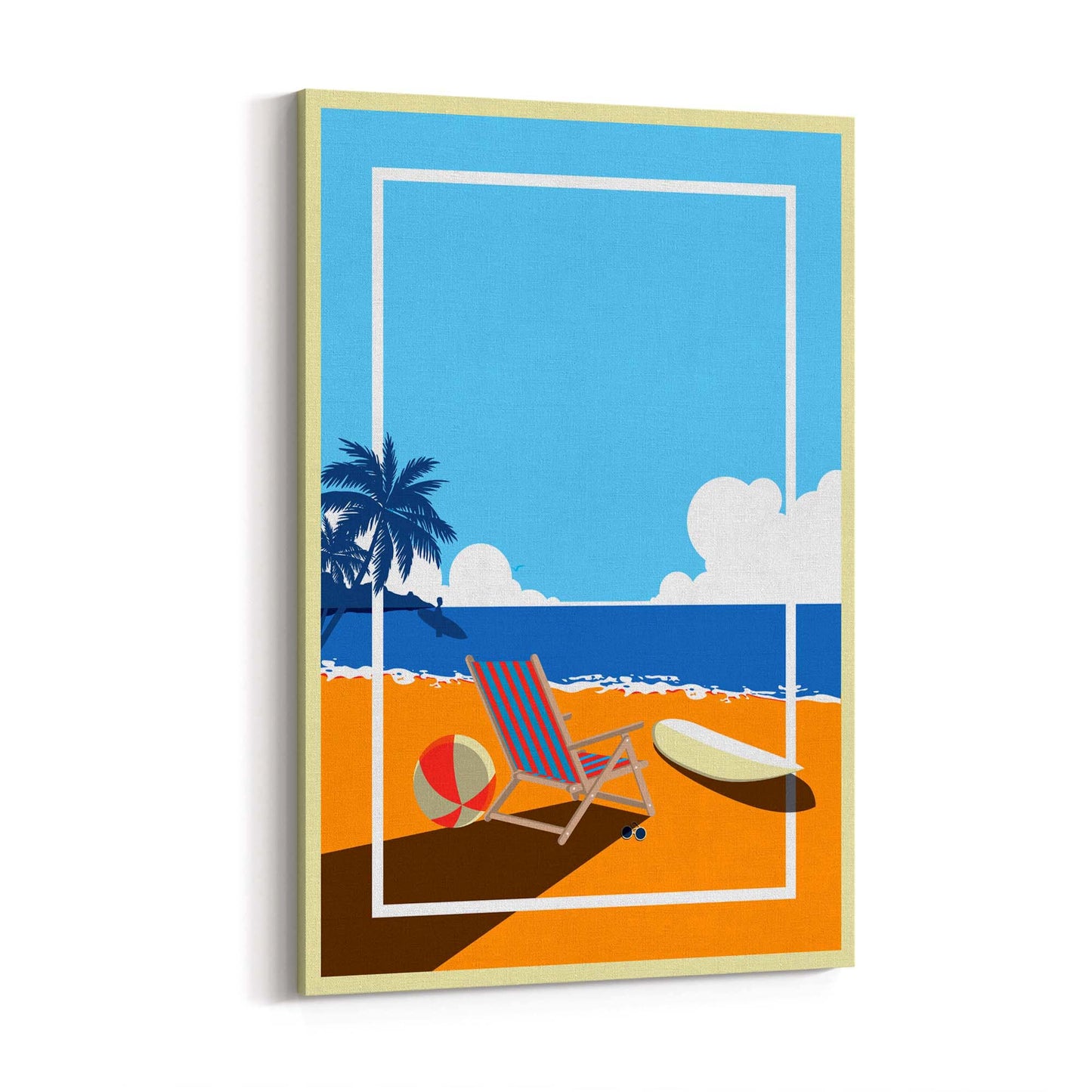 Retro Beach Summer Fashion Fun Glamour Wall Art #5 - The Affordable Art Company