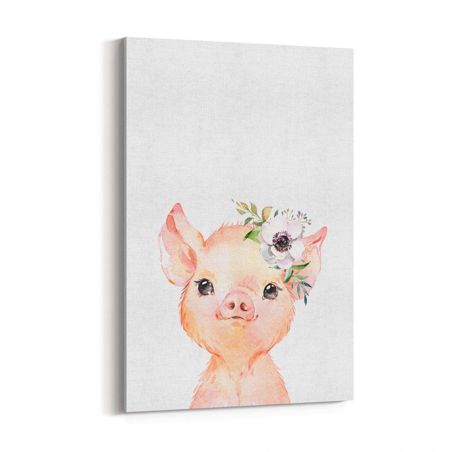 Cute Baby Pig Piglet Nursery Animal Gift Wall Art #1 - The Affordable Art Company