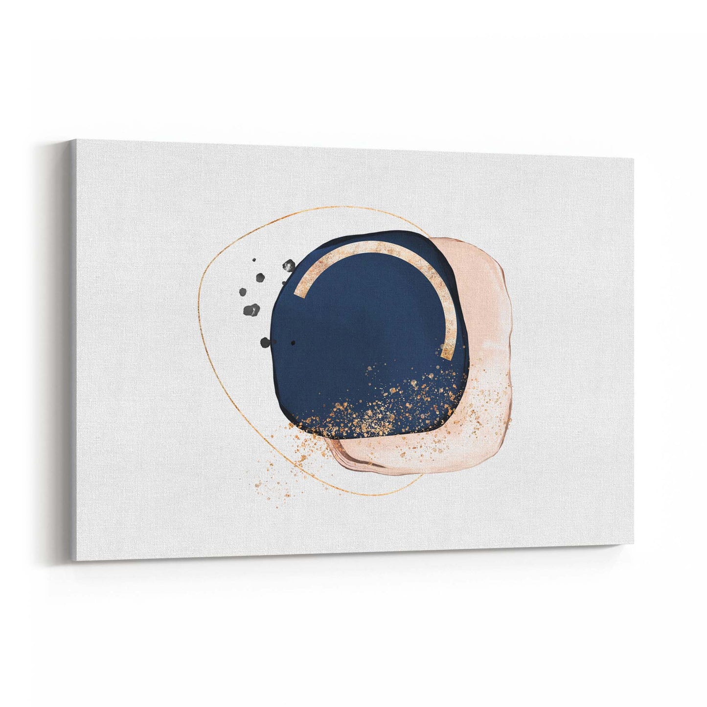 Blue Abstract Painting Minimal Modern Wall Art #11 - The Affordable Art Company