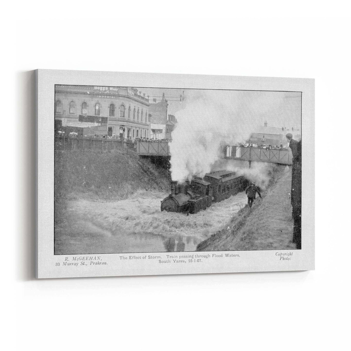 Prahran Station Vintage Photograph Wall Art - The Affordable Art Company