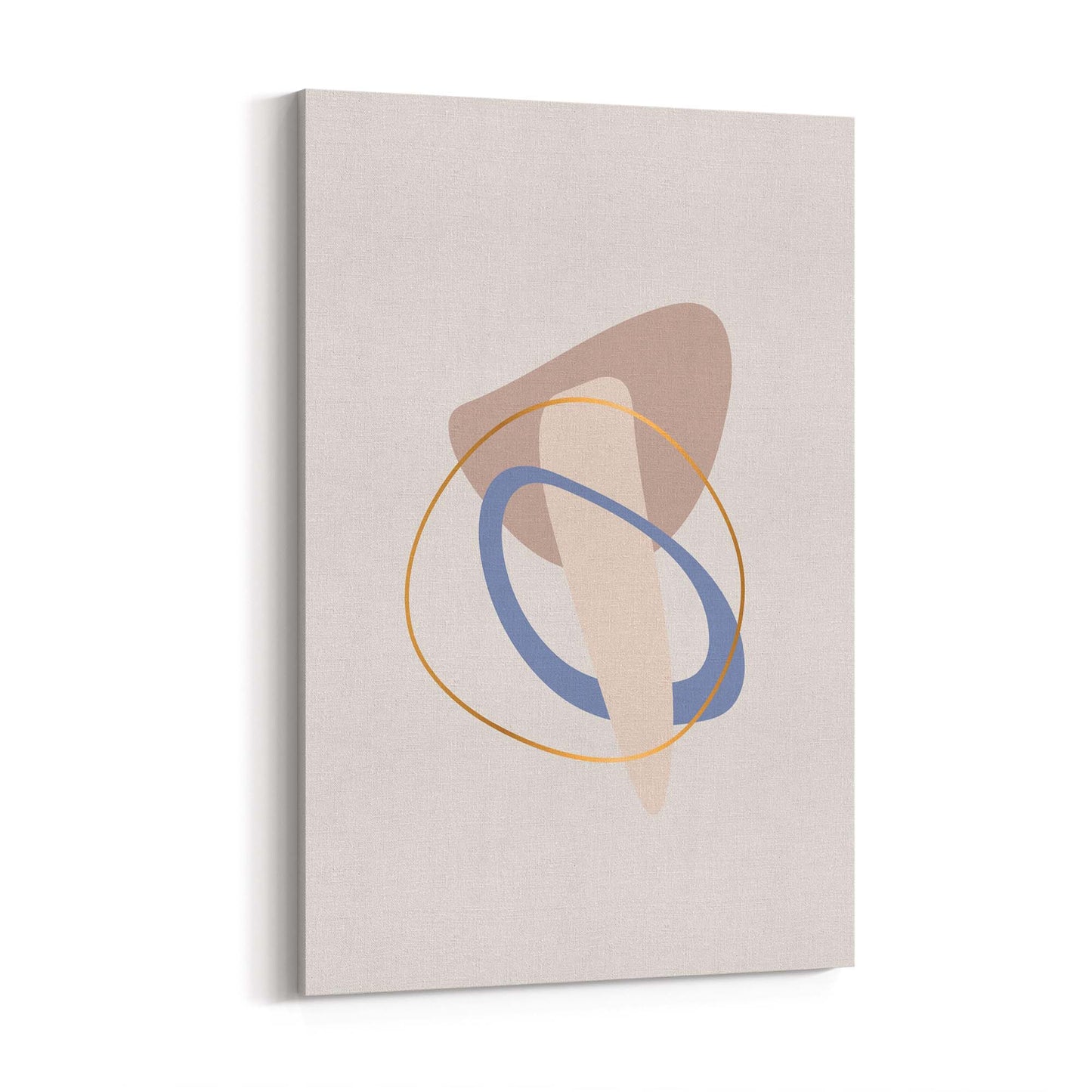 Pale Abstract Shapes Wall Art #3 - The Affordable Art Company