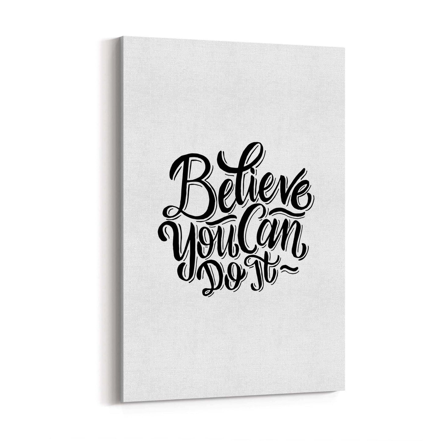 "Believe You Can Do It" Motivational Quote Wall Art - The Affordable Art Company