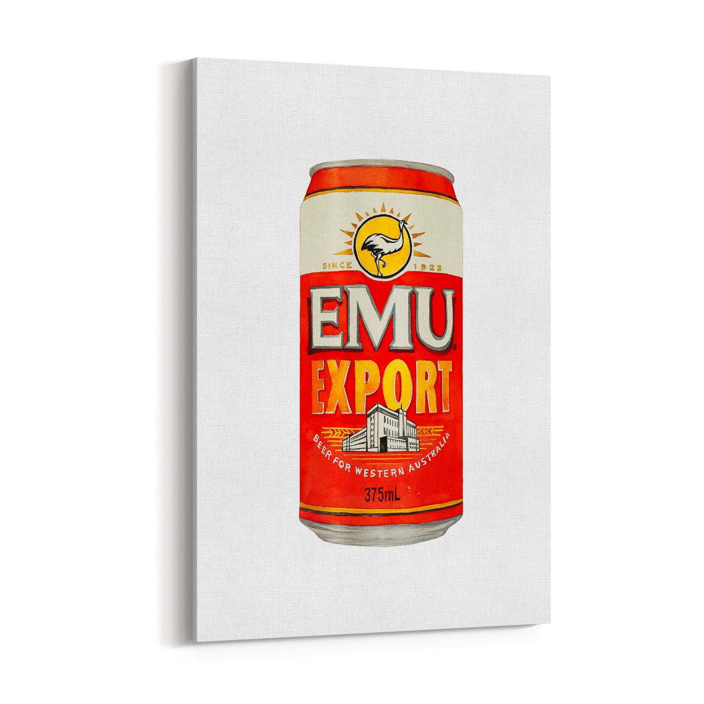 Emu Export Beer Painting Gift Man Cave Wall Art - The Affordable Art Company