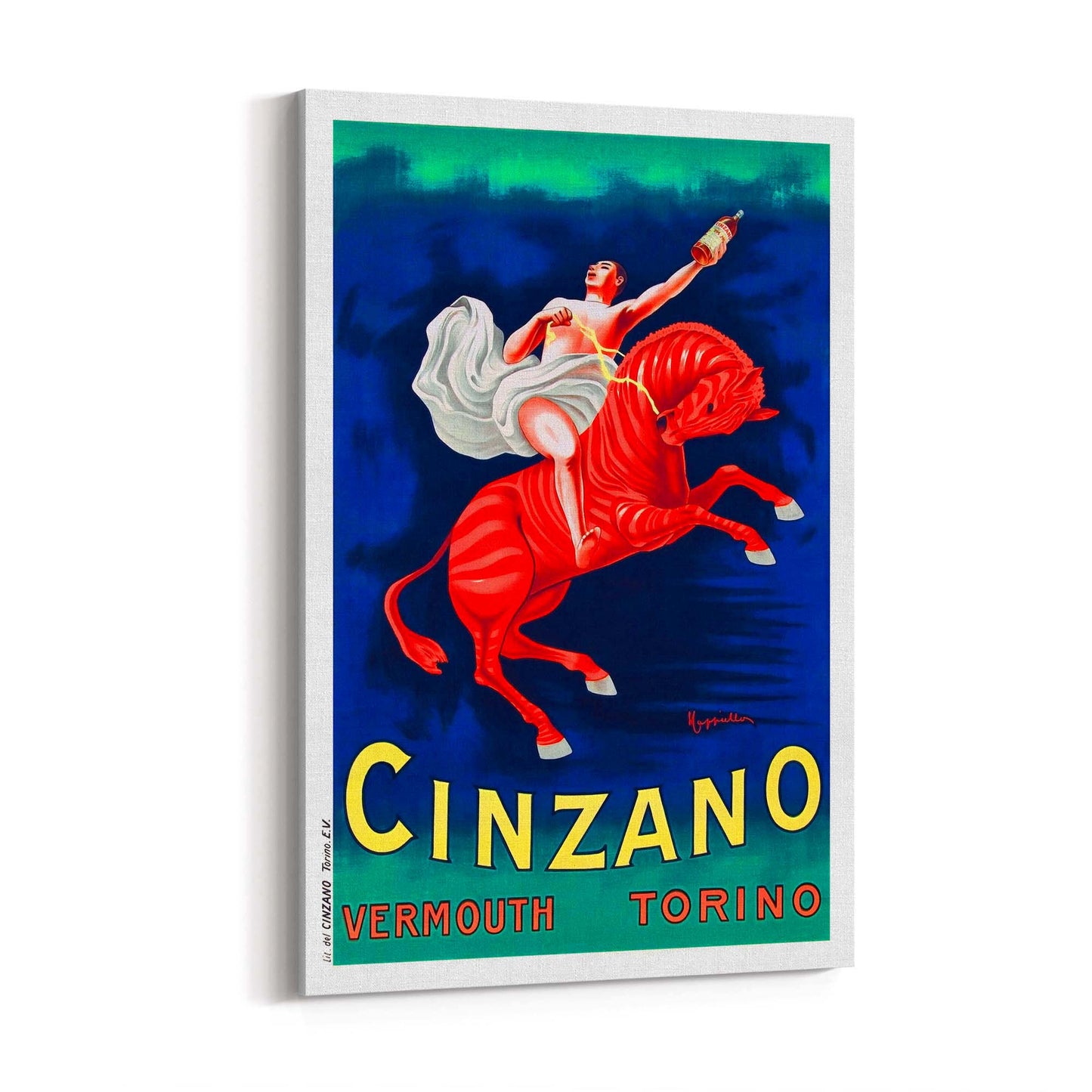 Vintage Cinzano Advert Italian Restaurent Wall Art - The Affordable Art Company