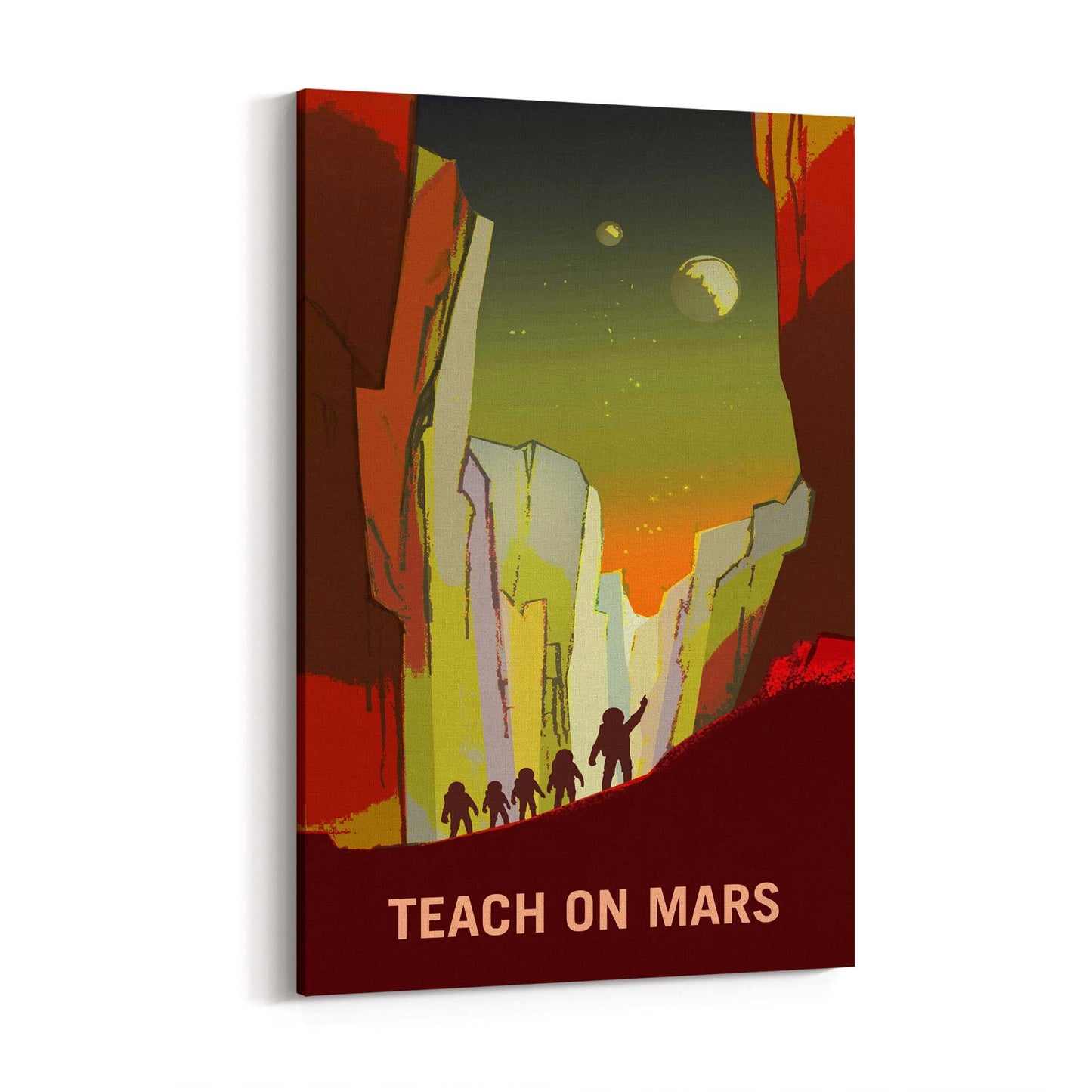 Retro Mars NASA Boys Bedroom Science Wall Art - The Affordable Art Company