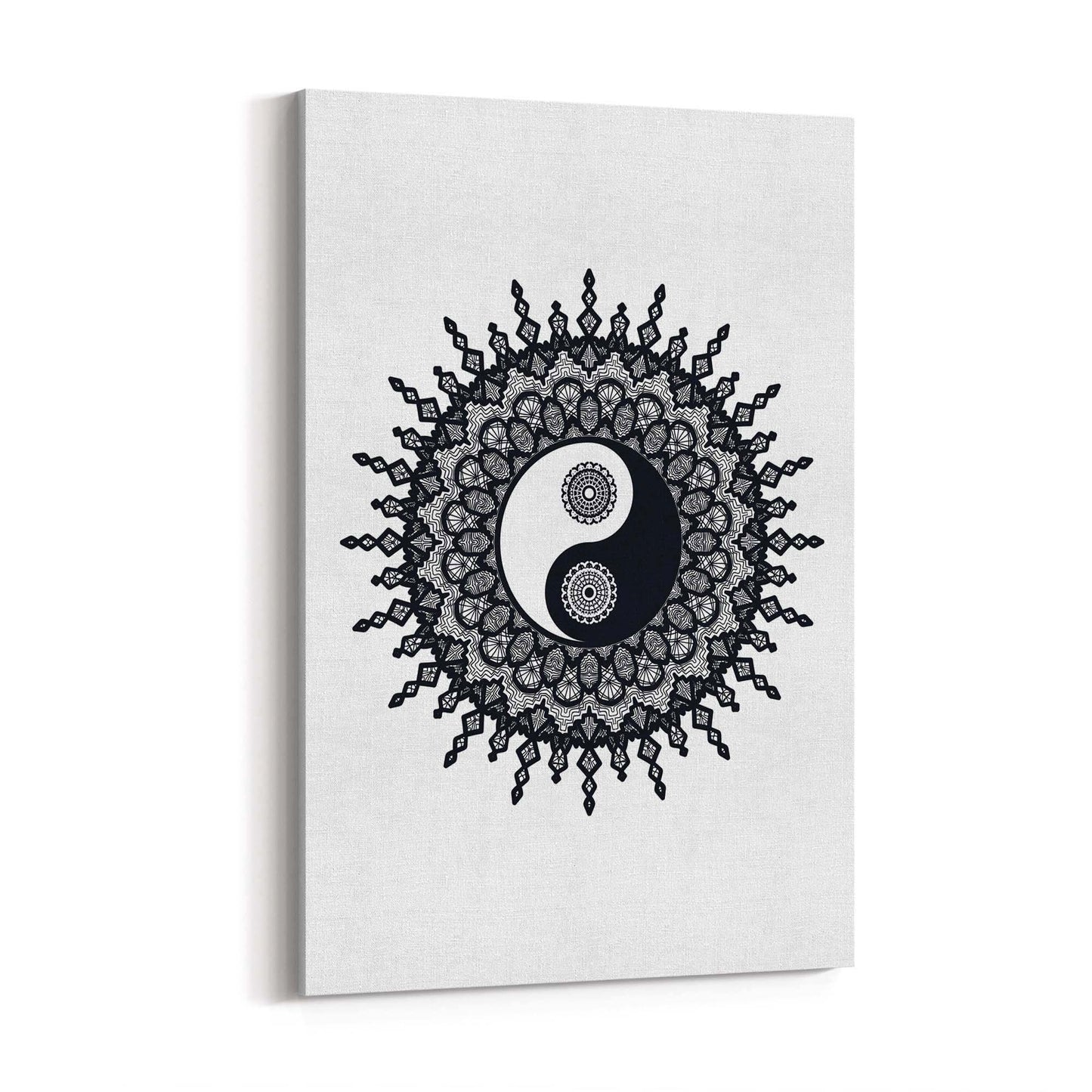 Yin Yang Mandala Calming Yoga Buddist Wall Art #10 - The Affordable Art Company
