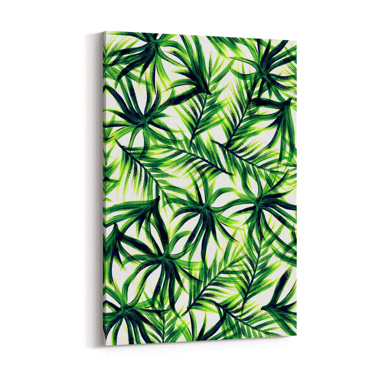 Tropical Leaf Pattern Green Plant Leaves Wall Art #5 - The Affordable Art Company