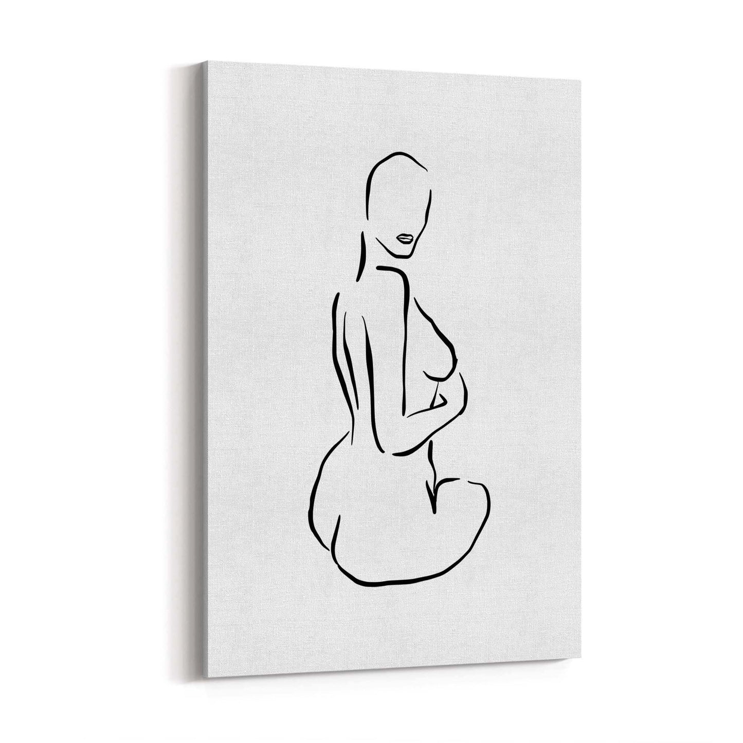 Nude Female Form Fashion Minimal Wall Art - The Affordable Art Company