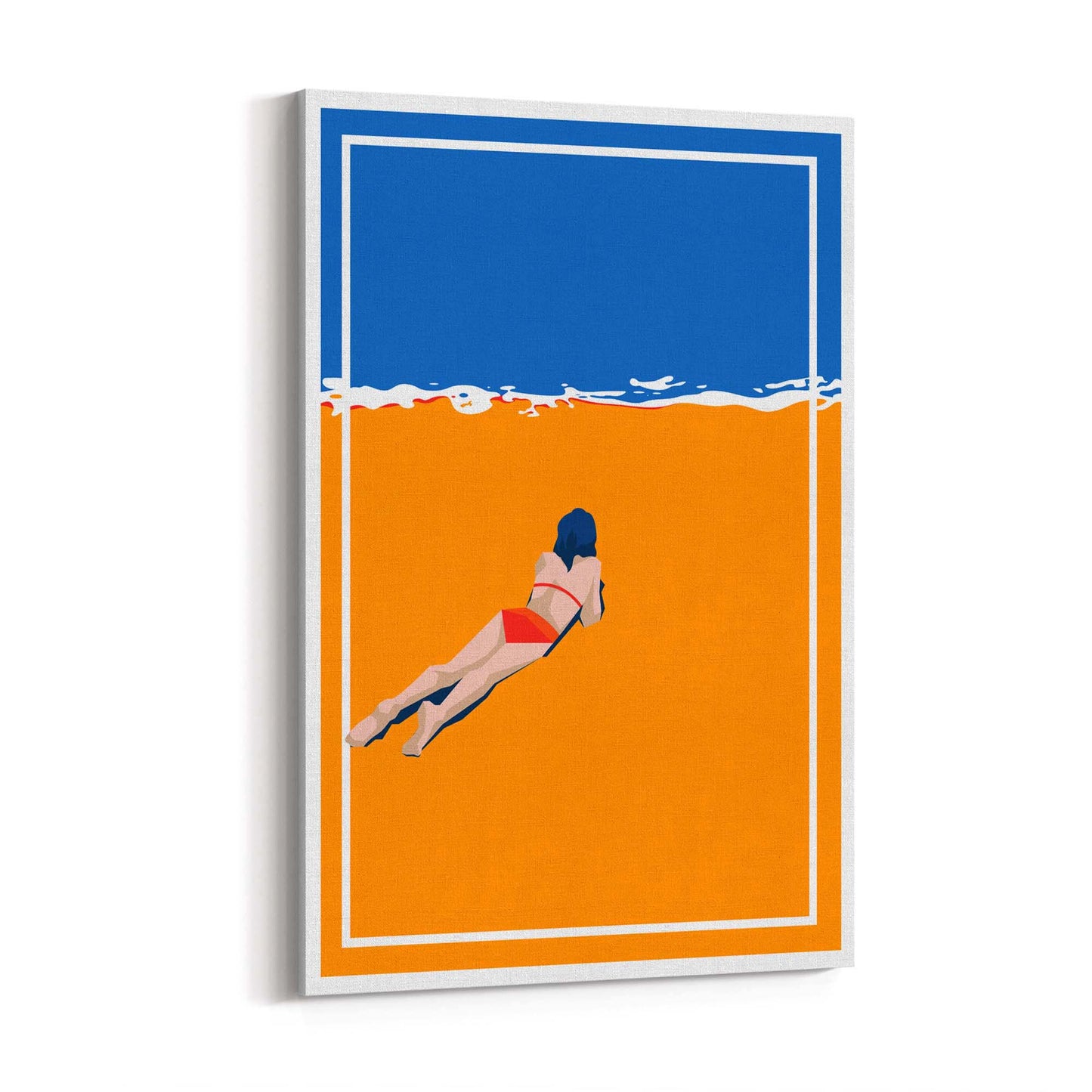 Retro Beach Summer Fashion Fun Glamour Wall Art #3 - The Affordable Art Company