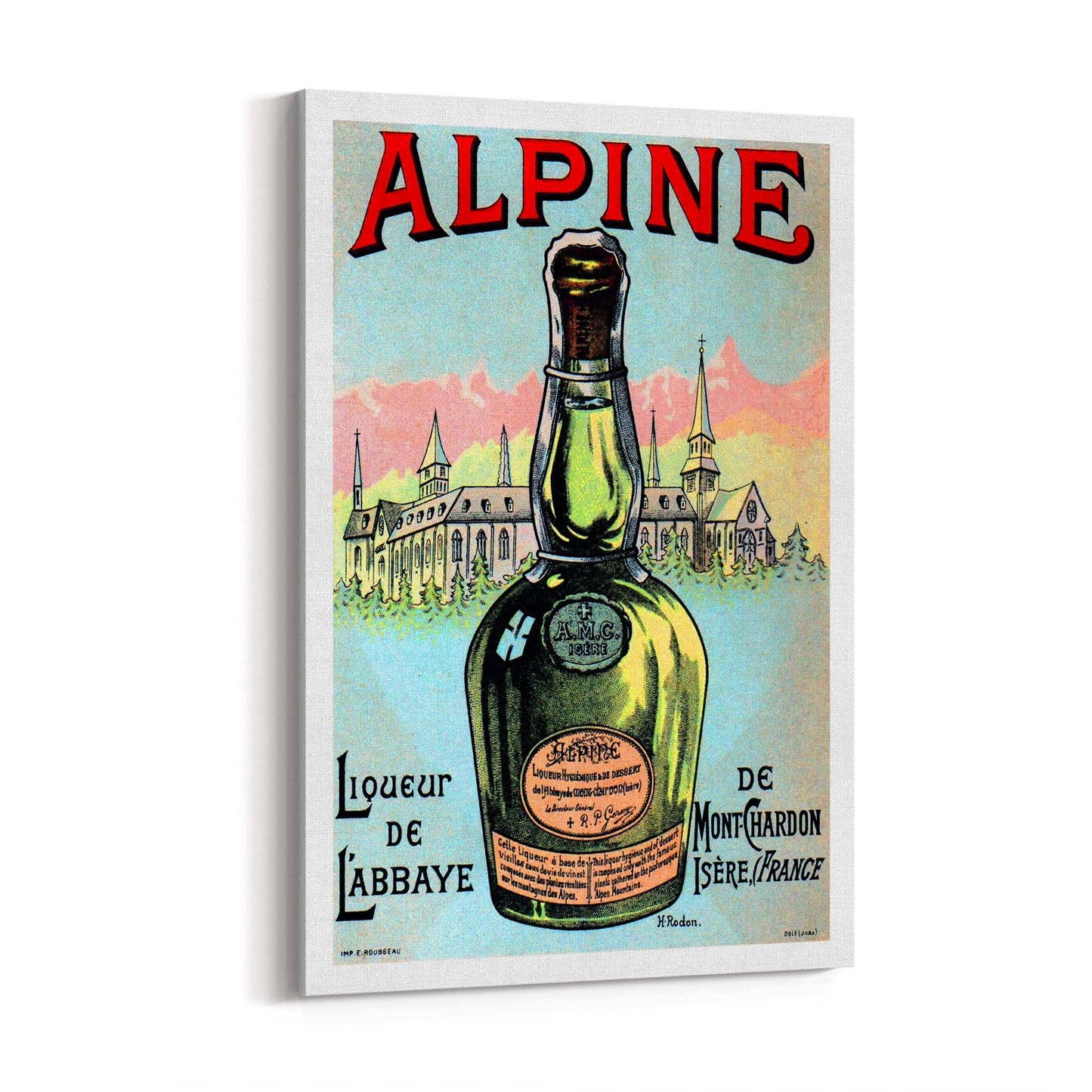 Alpine Liqueur Vintage Advert Wall Art - The Affordable Art Company