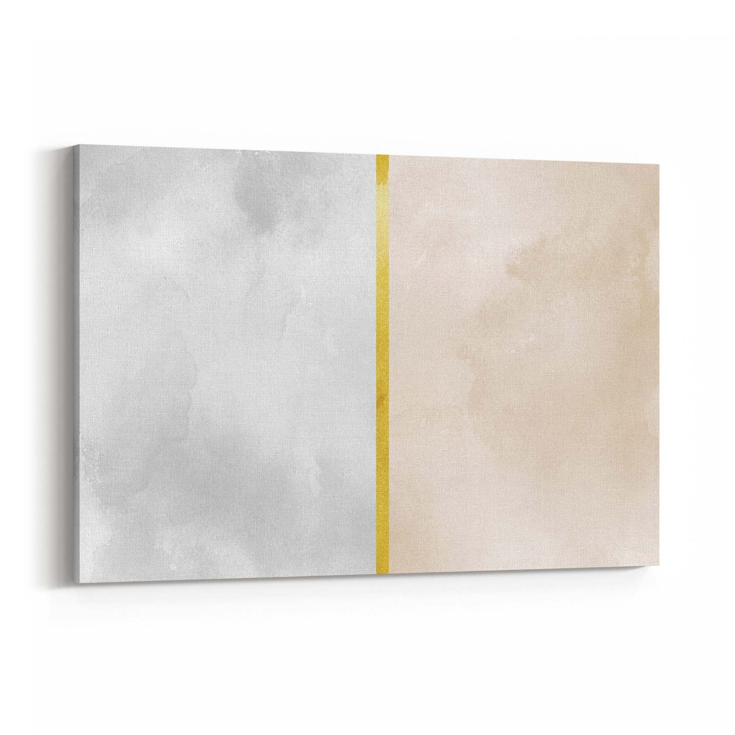 Abstract Silver and Gold Geometric Shape Wall Art - The Affordable Art Company