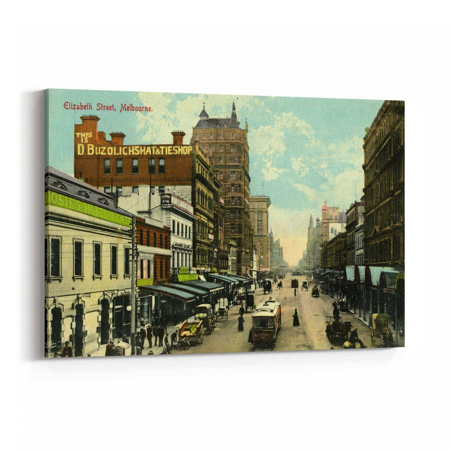 Elizabeth St, Melbourne Vintage Photograph Wall Art #2 - The Affordable Art Company