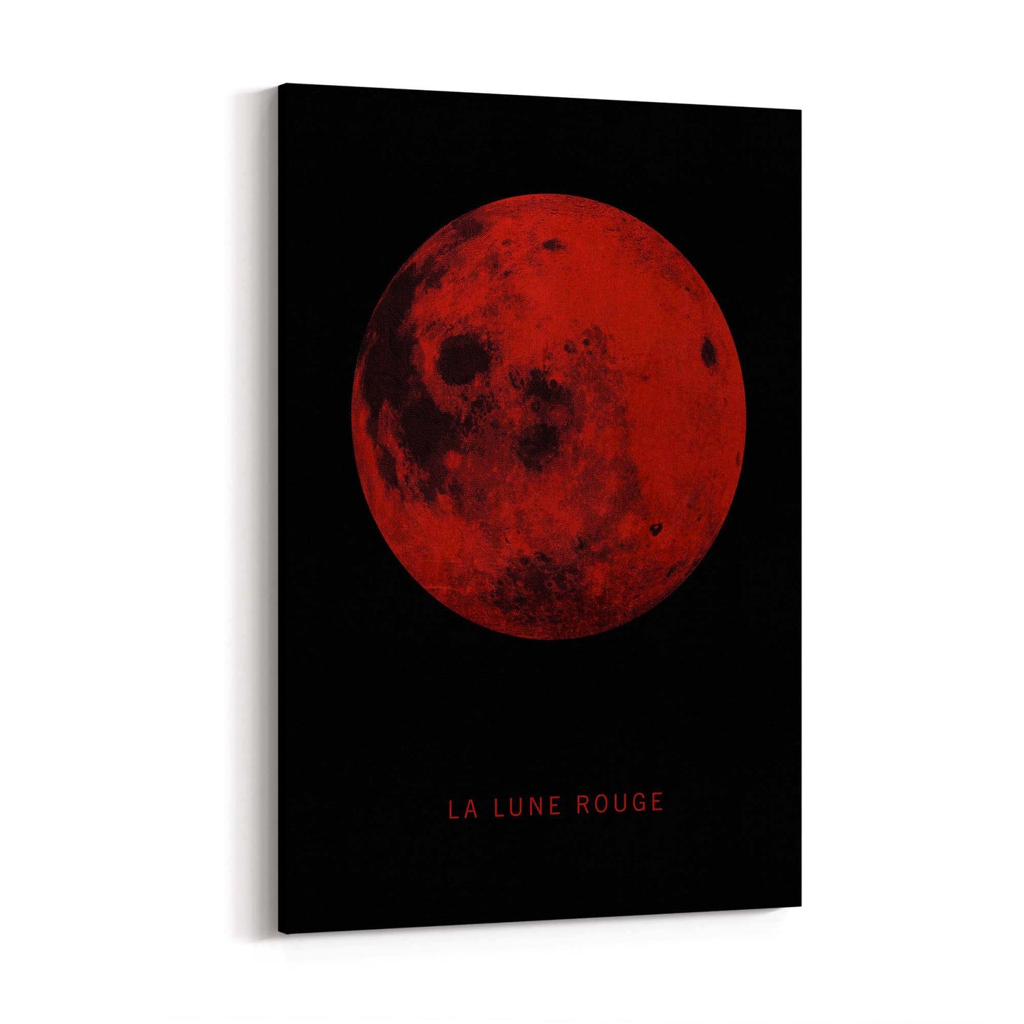 Blood Moon Minimal Artwork Space Wall Art - The Affordable Art Company