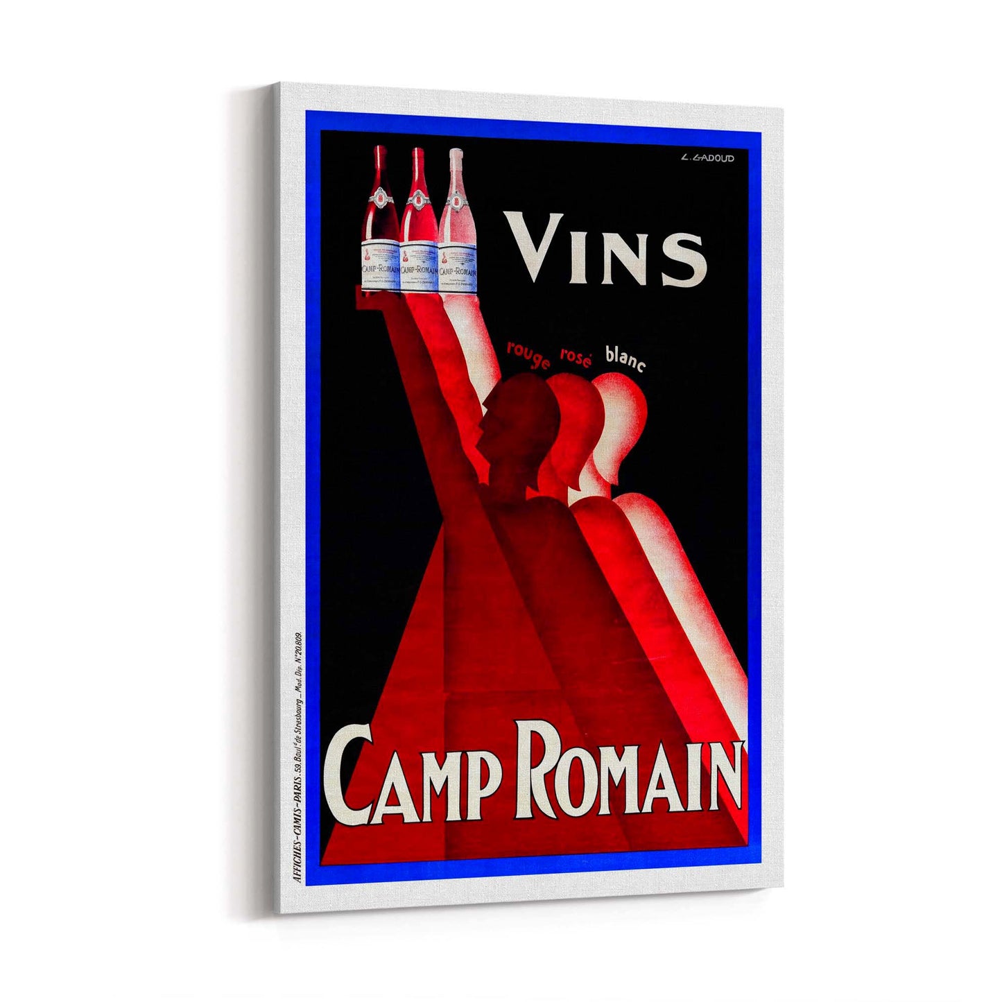 Camp Romain Vintage Drinks Advert Wall Art - The Affordable Art Company