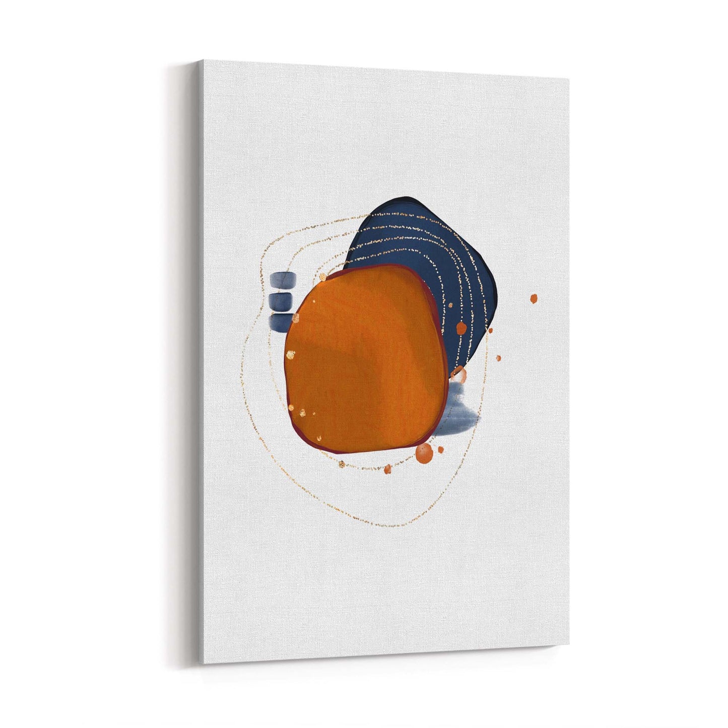 Blue Abstract Painting Minimal Modern Wall Art #7 - The Affordable Art Company