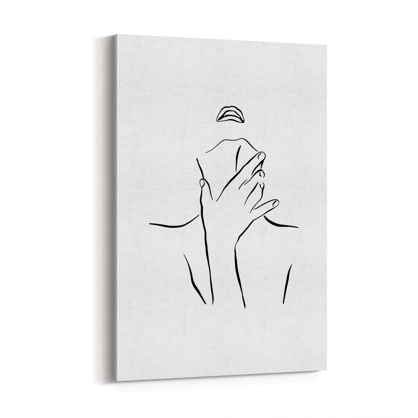 Provocative Female Line Girls Bedroom Wall Art - The Affordable Art Company