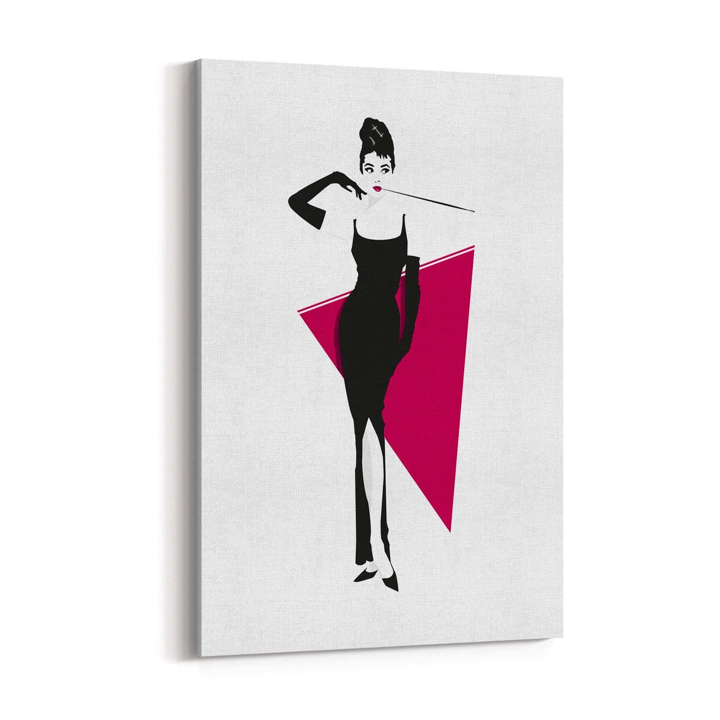 Audrey Hepburn Fashion Minimal Bedroom Wall Art #2 - The Affordable Art Company