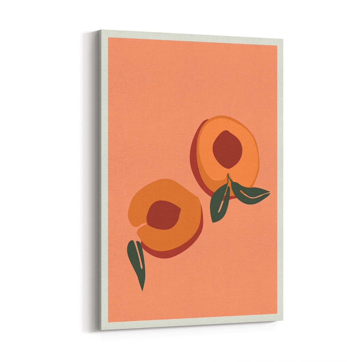 Peach Abstract Shape Minimal Design Wall Art - The Affordable Art Company