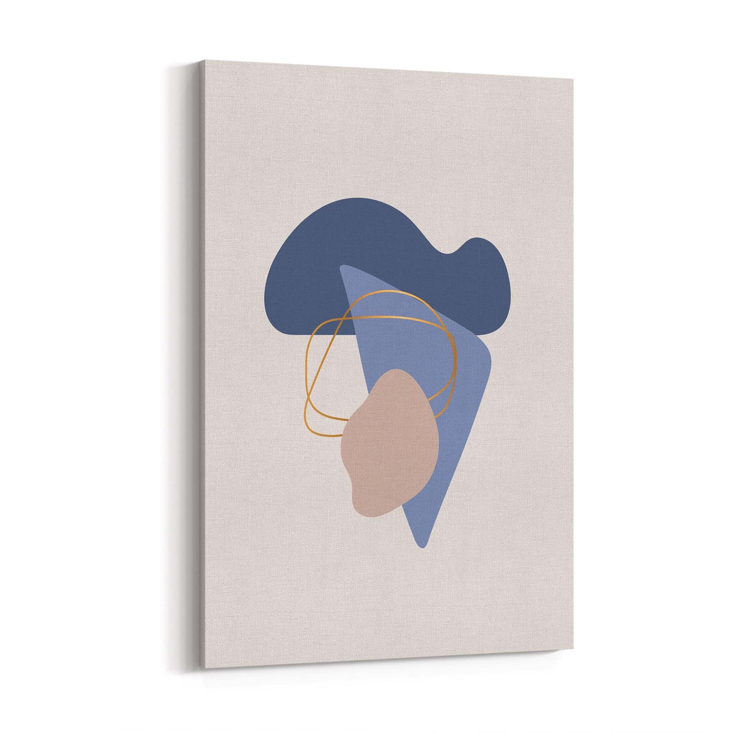 Pale Abstract Shapes Wall Art #2 - The Affordable Art Company