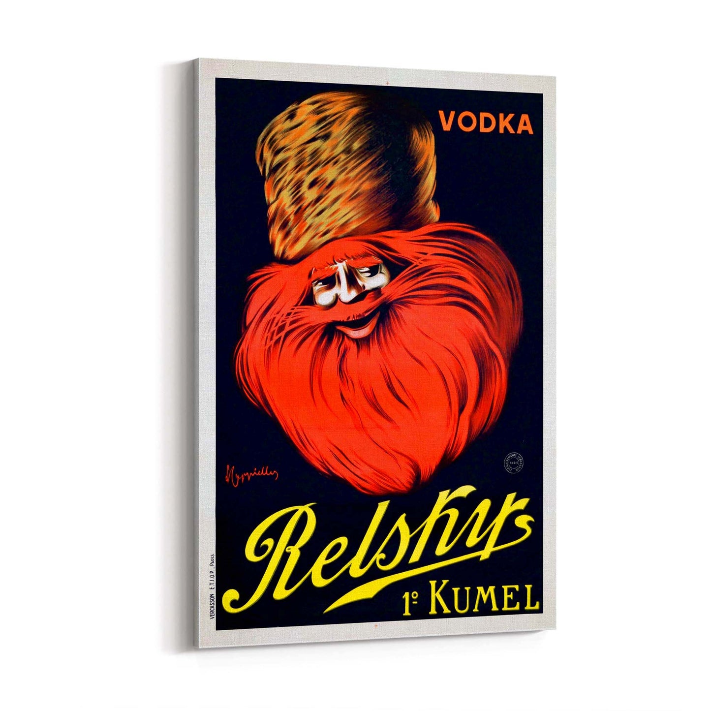 Russian Relsky Vodka Vintage Advert Bar Wall Art - The Affordable Art Company