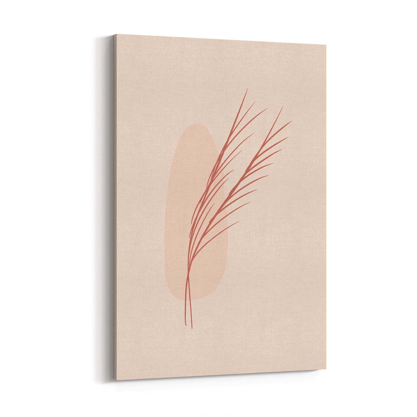 Minimal Branch Retro Pink & Pastel Wall Art - The Affordable Art Company