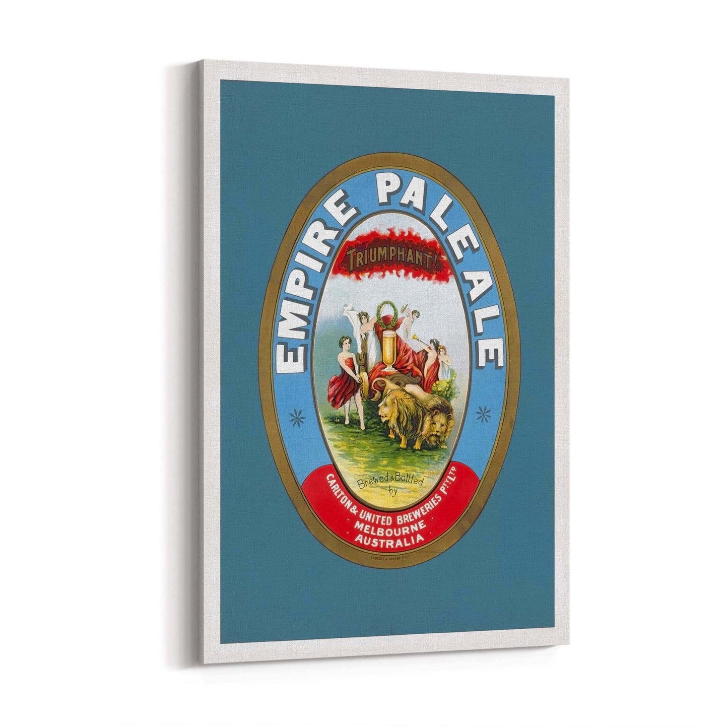 Empire Pale Ale Brewery Vintage Beer Wall Art - The Affordable Art Company