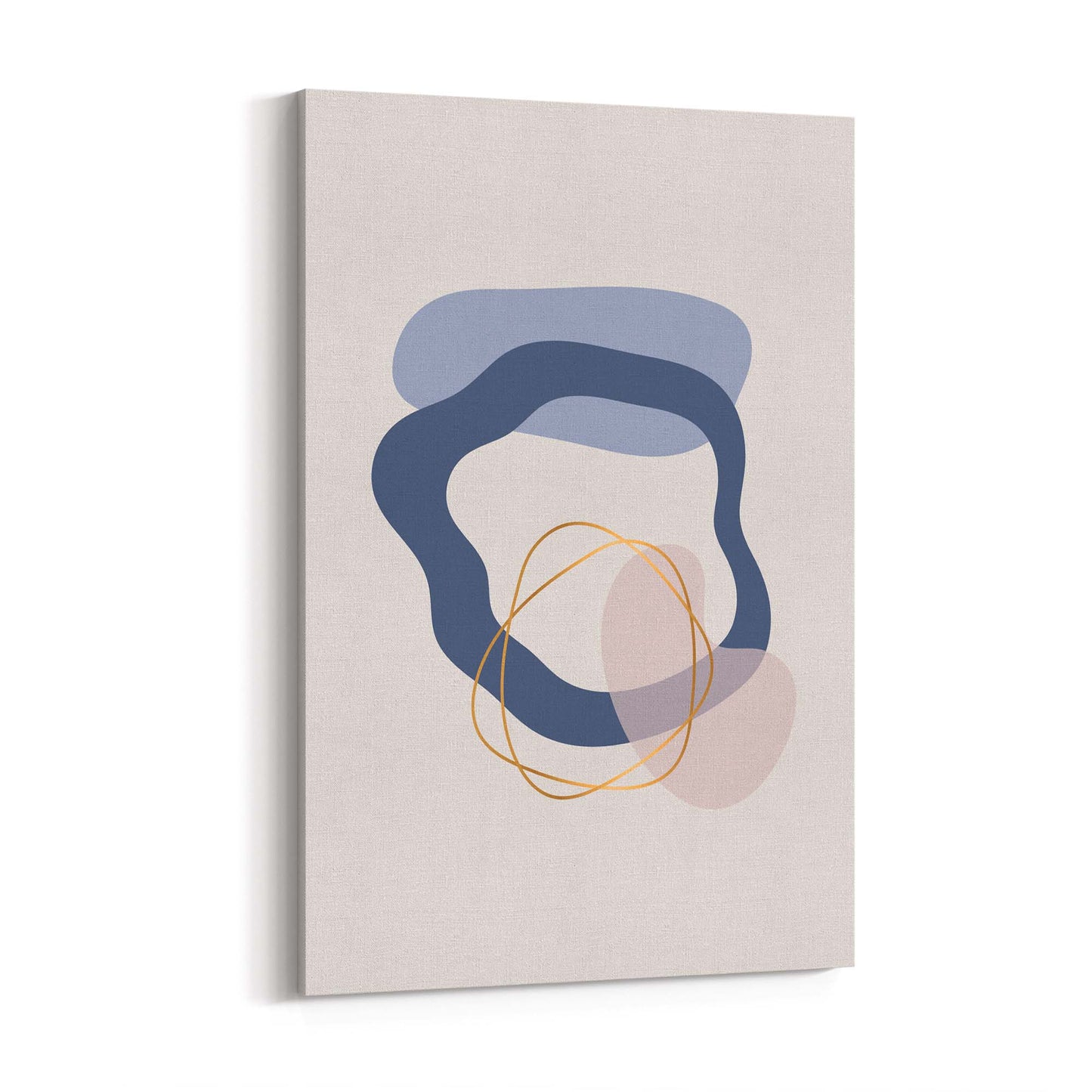 Pale Abstract Shapes Wall Art #4 - The Affordable Art Company