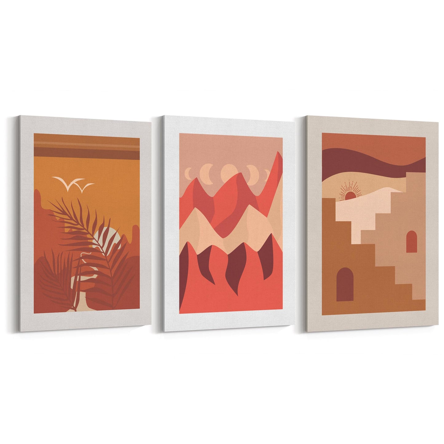 Set of Retro Summer Fashion Bedroom Wall Art #2 - The Affordable Art Company