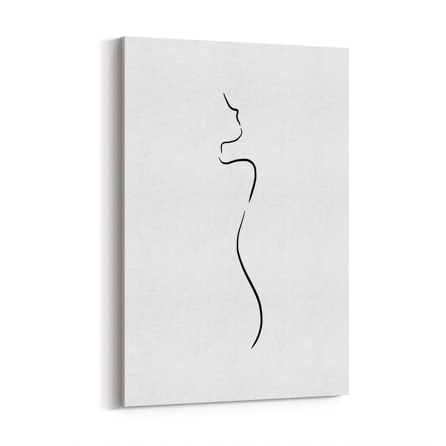 Female Body Nude Minimal Line Drawing Wall Art #1 - The Affordable Art Company