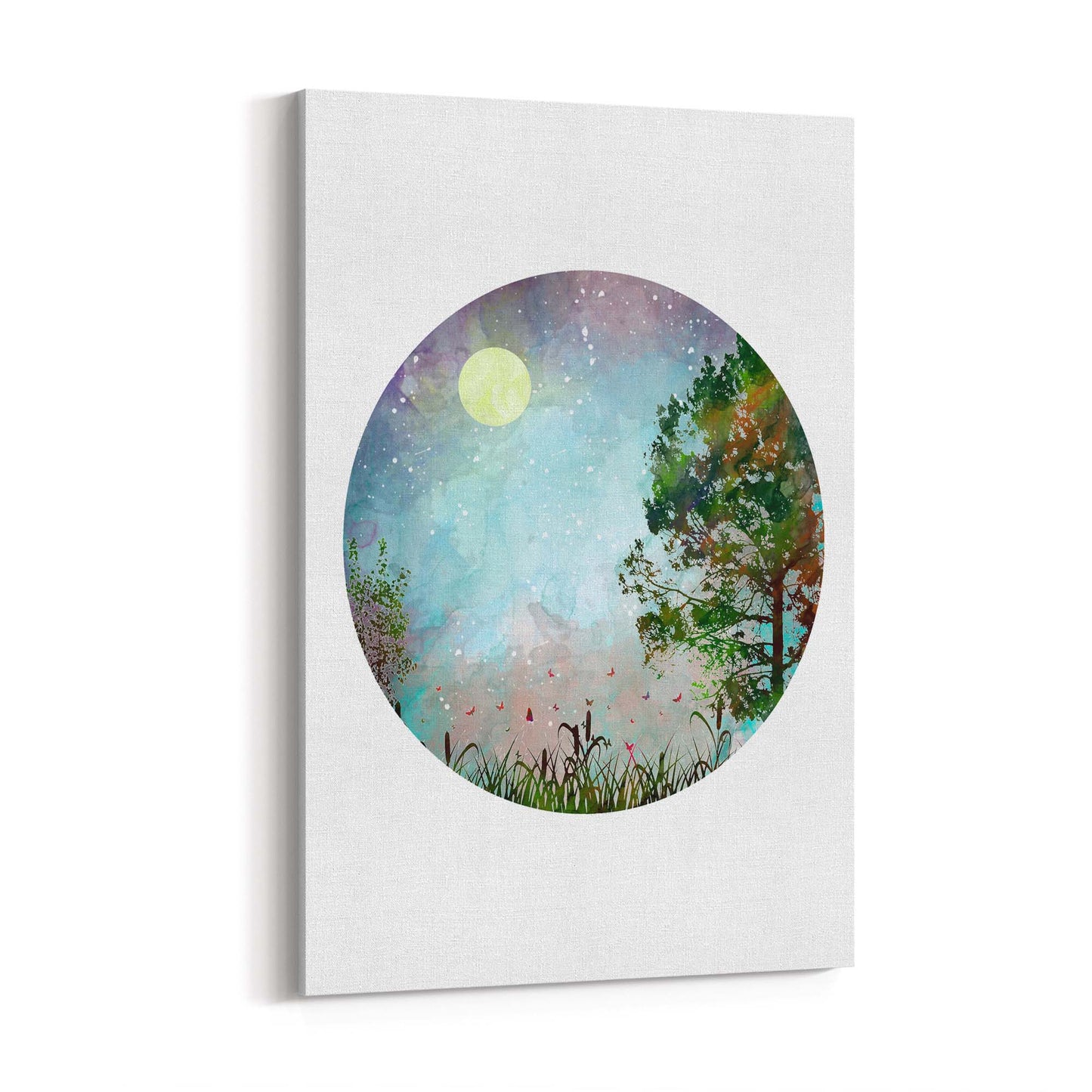 Scandi Circle Landscape Kitchen Minimal Wall Art #2 - The Affordable Art Company
