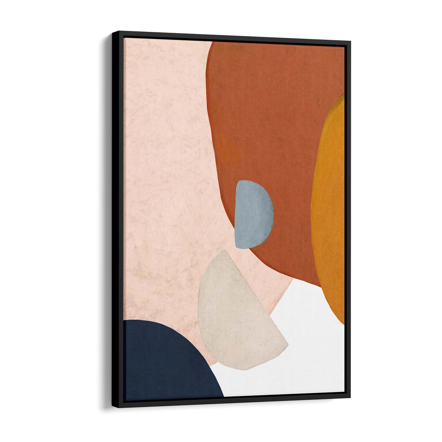 Minimal Pastel Abstract Retro Painting Wall Art #2 - The Affordable Art Company