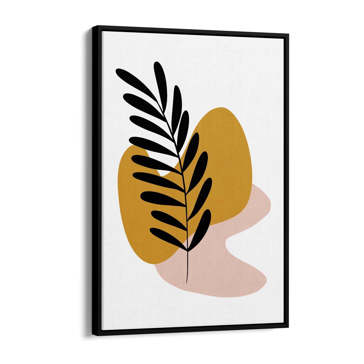 Abstract House Plant Minimal Living Room Wall Art #5 - The Affordable Art Company