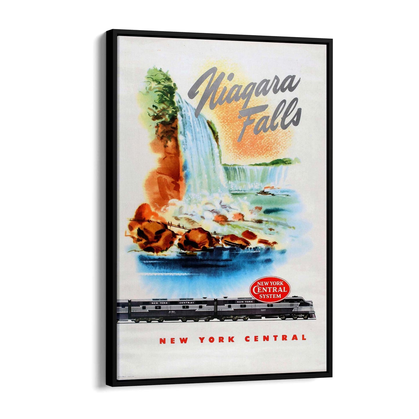 Niagra Falls, New York, USA Vintage Advert Wall Art - The Affordable Art Company