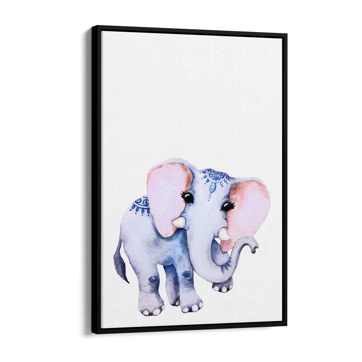 Cute Baby Elephant Nursery Animal Gift Wall Art #1 - The Affordable Art Company