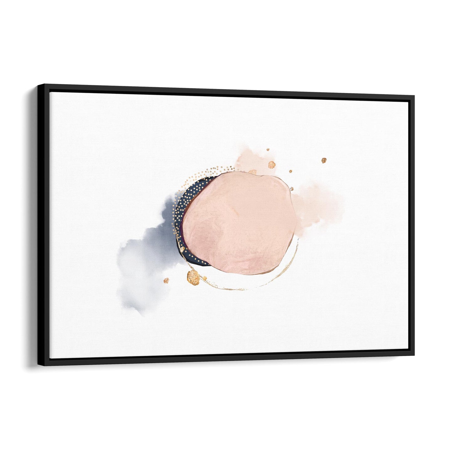 Blue Abstract Painting Minimal Modern Wall Art #9 - The Affordable Art Company