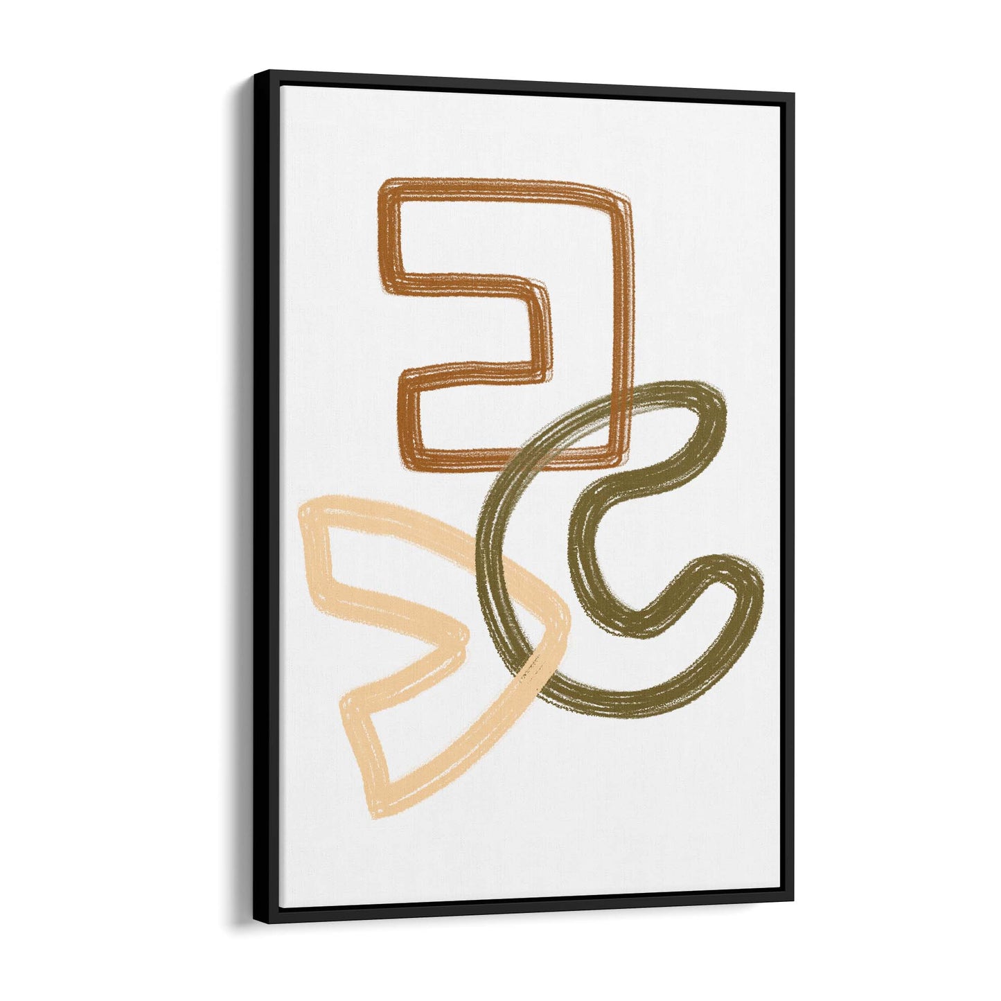 Flower Minimal Abstract Floral Wall Art - The Affordable Art Company