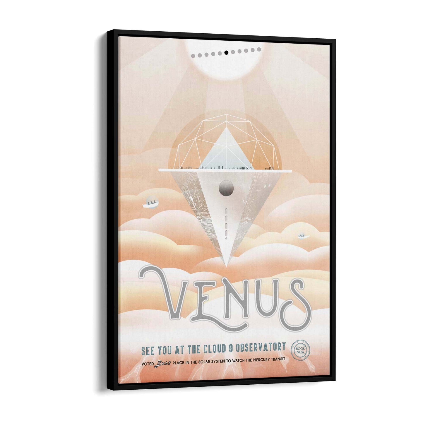 Retro Venus Space NASA Science Planets Wall Art - The Affordable Art Company