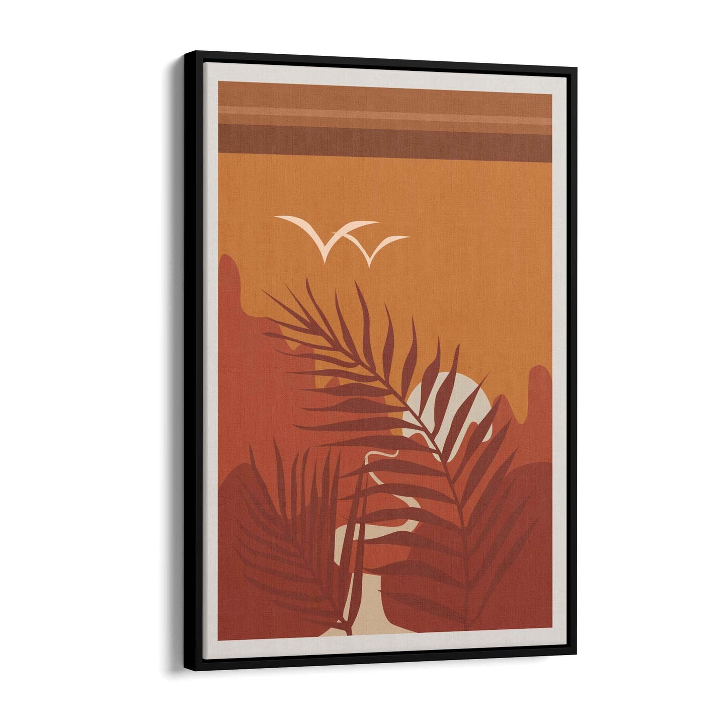 Summer Sunset Retro Landscape Kitchen Wall Art - The Affordable Art Company