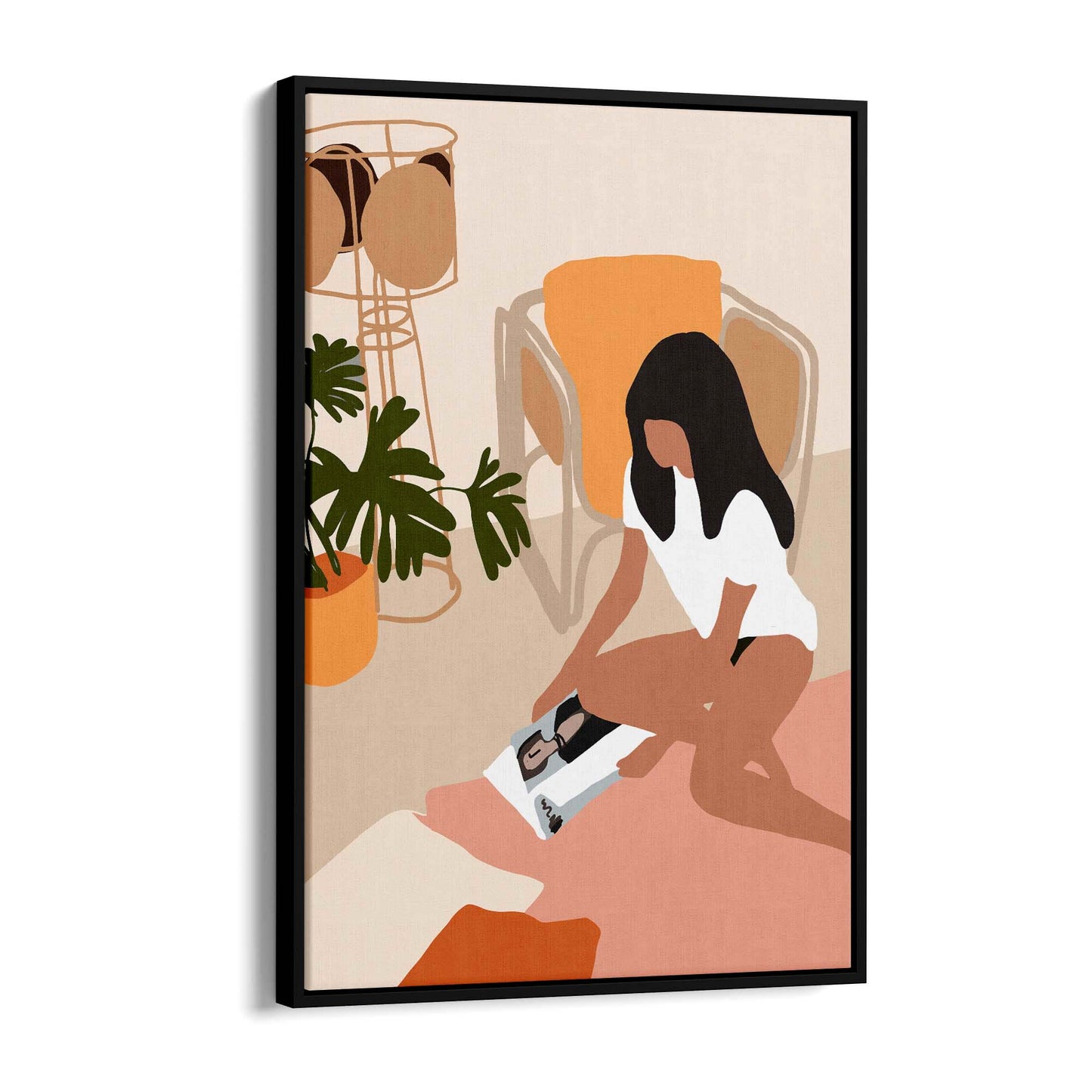 Fashion Minimal Retro Girls Bedroom Wall Art #1 - The Affordable Art Company