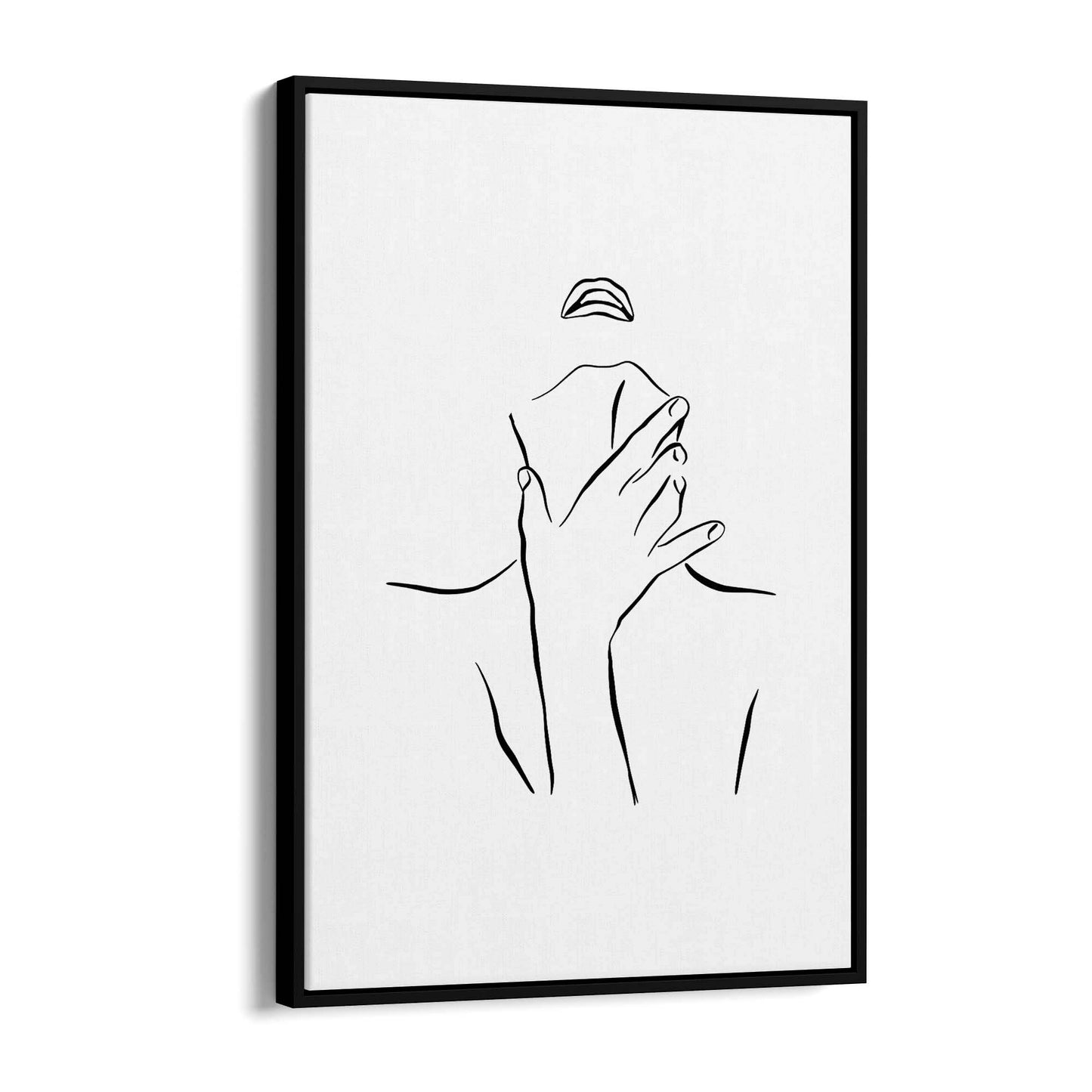 Provocative Female Line Girls Bedroom Wall Art - The Affordable Art Company