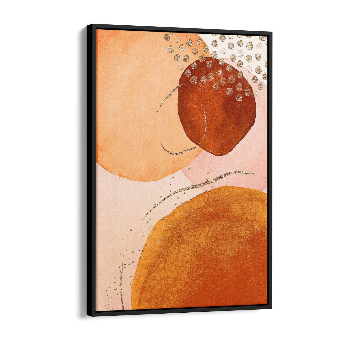 Abstract Modern Watercolour Shapes Painting Wall Art #1 - The Affordable Art Company