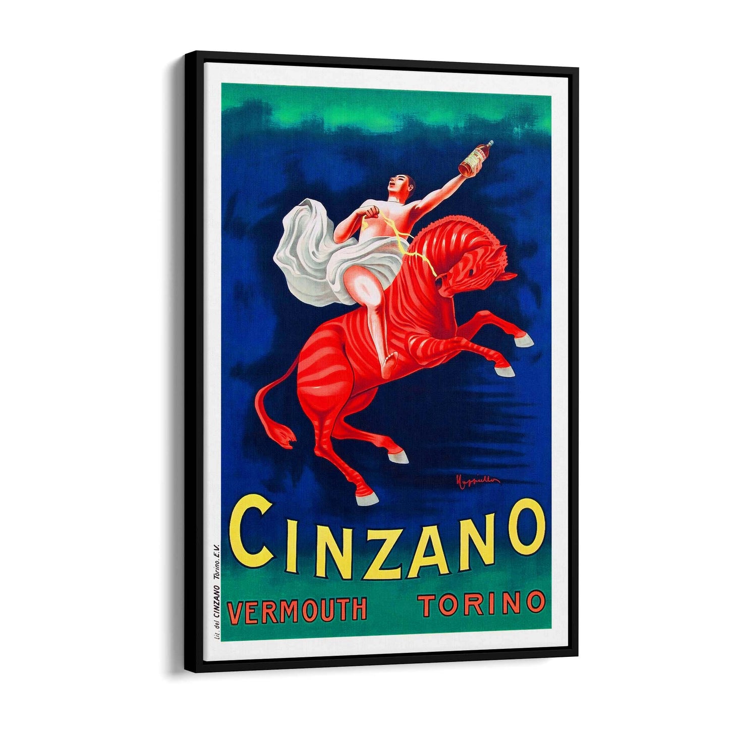 Vintage Cinzano Advert Italian Restaurent Wall Art - The Affordable Art Company