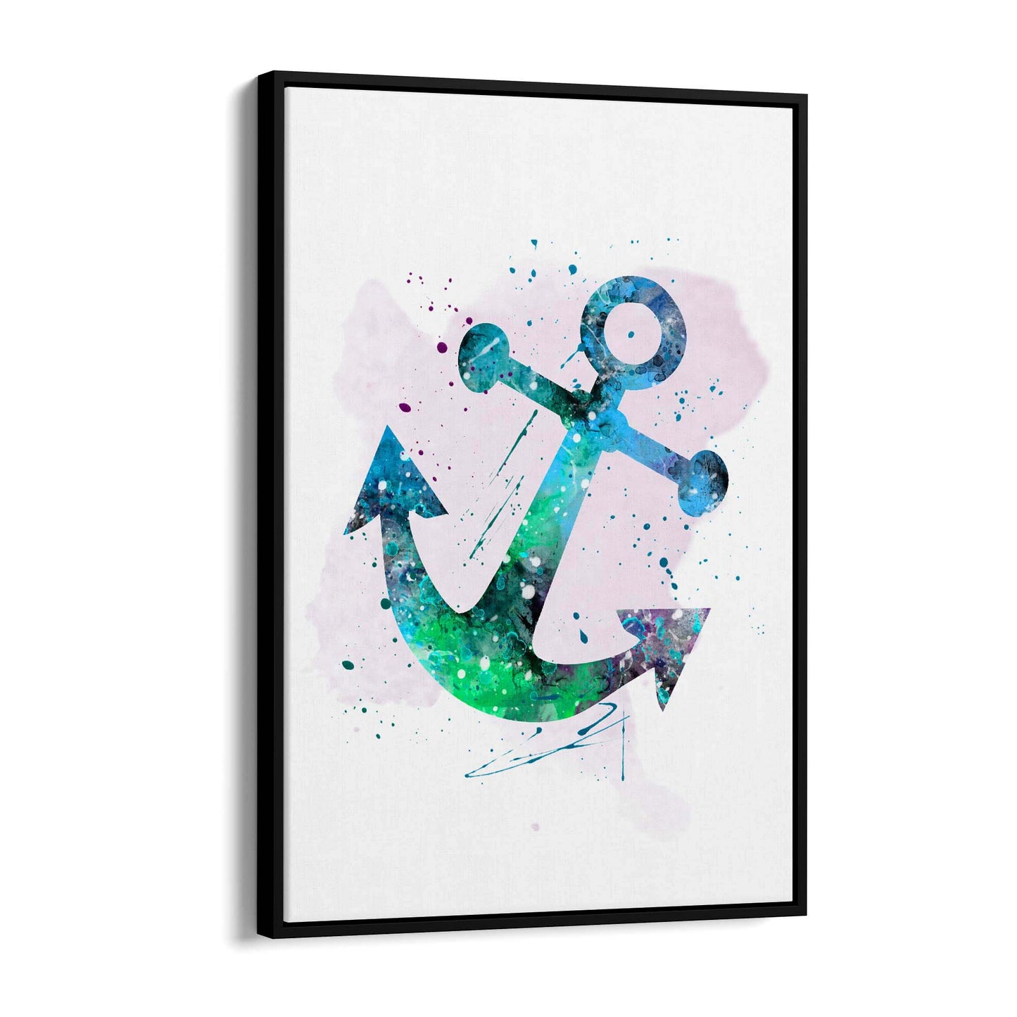 Sailing Anchor Coastal Painting Nautical Wall Art - The Affordable Art Company