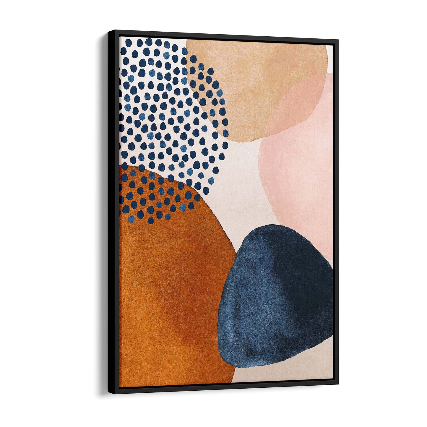 Abstract Modern Watercolour Shapes Painting Wall Art #7 - The Affordable Art Company