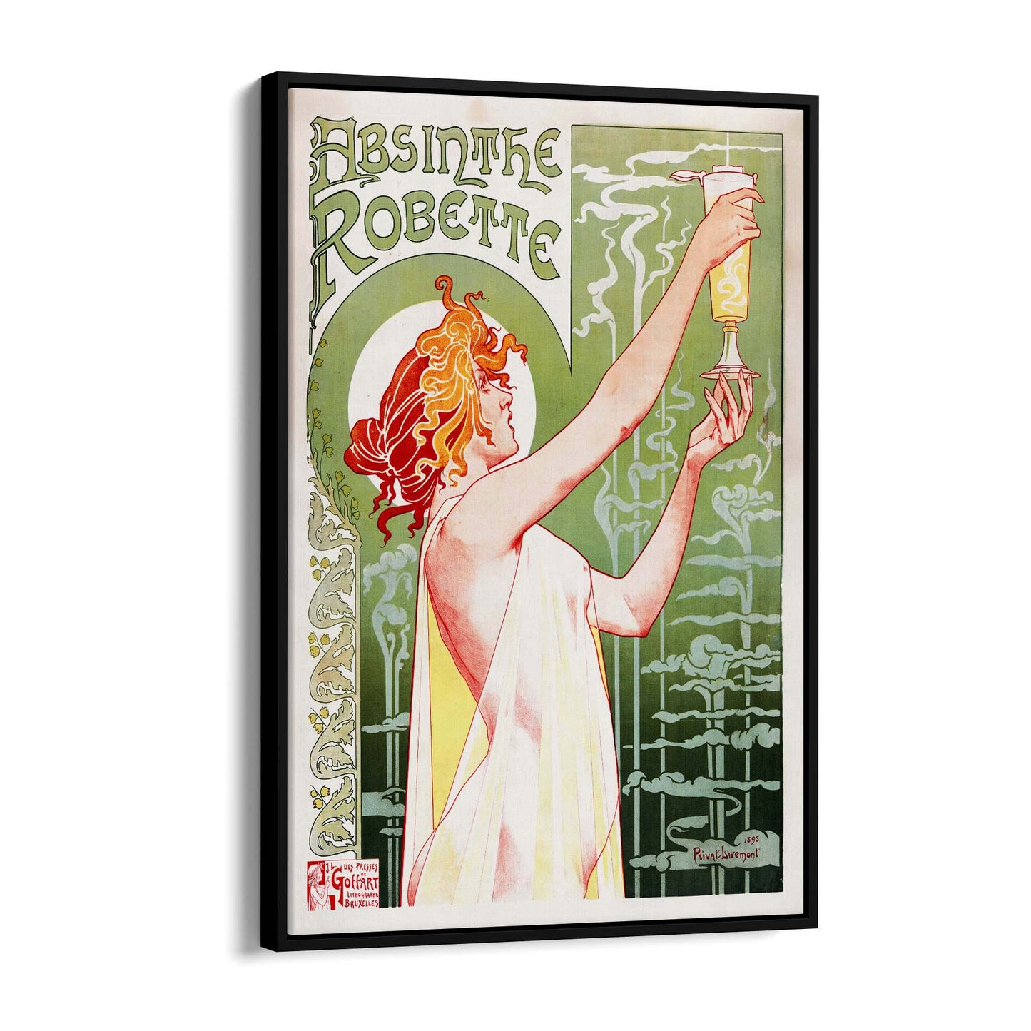 French Absinthe Vintage Advert Bar Cafe Wall Art - The Affordable Art Company