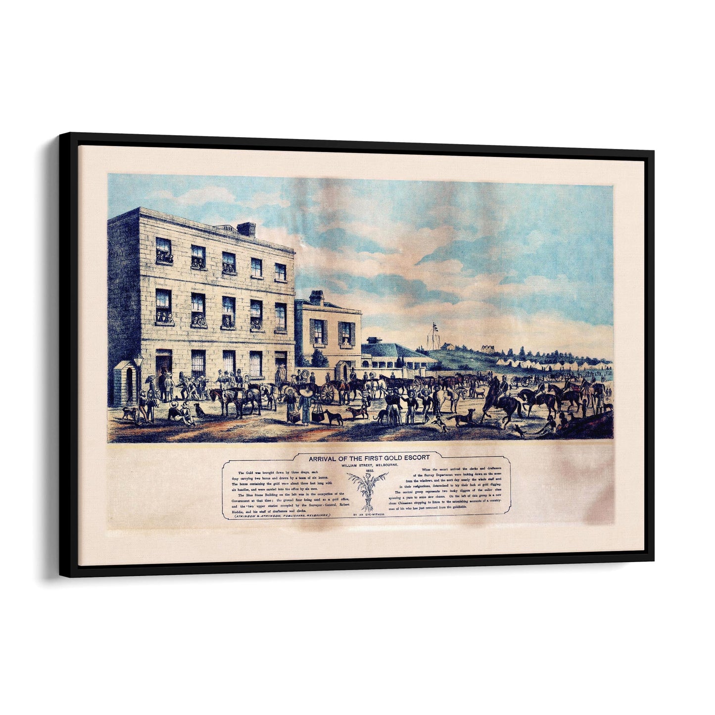 Melbourne Gold Rush Vintage Victoria Wall Art - The Affordable Art Company