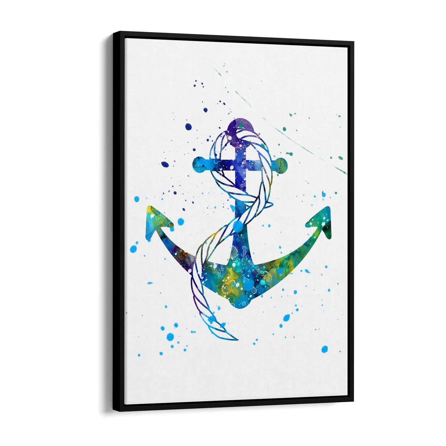 Anchor Painting Nautical Coastal Bathroom Wall Art #4 - The Affordable Art Company