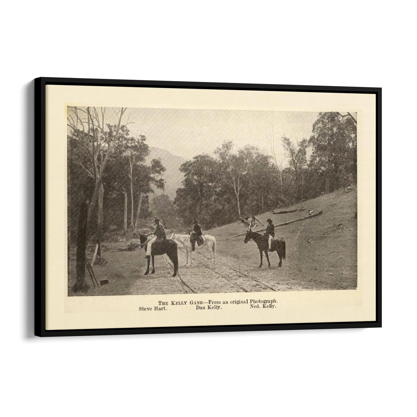 The Kelly Gang Australia Vintage Photograph Art - The Affordable Art Company