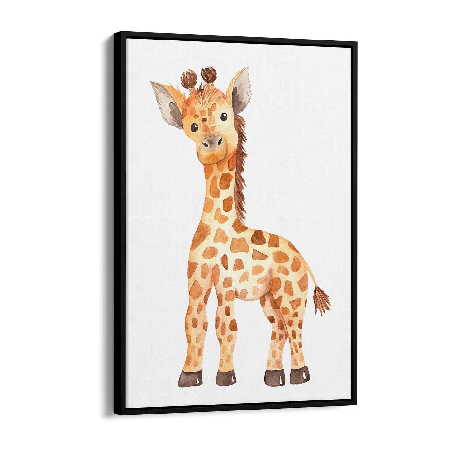 Cartoon Giraffe Cute Nursery Baby Animal Wall Art #2 - The Affordable Art Company